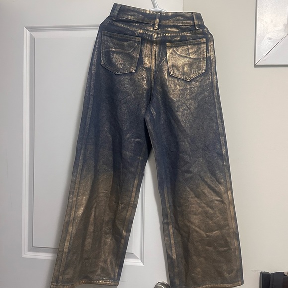 Loose jeans with gilding. New ones - Picture 2 of 2
